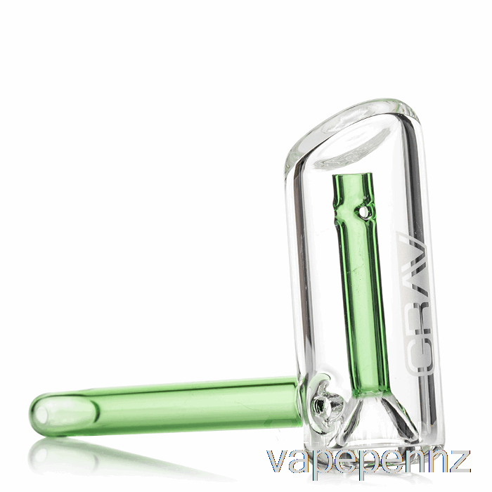 GRAV Mini Hammer Bubbler Green Accent VAPE NZ